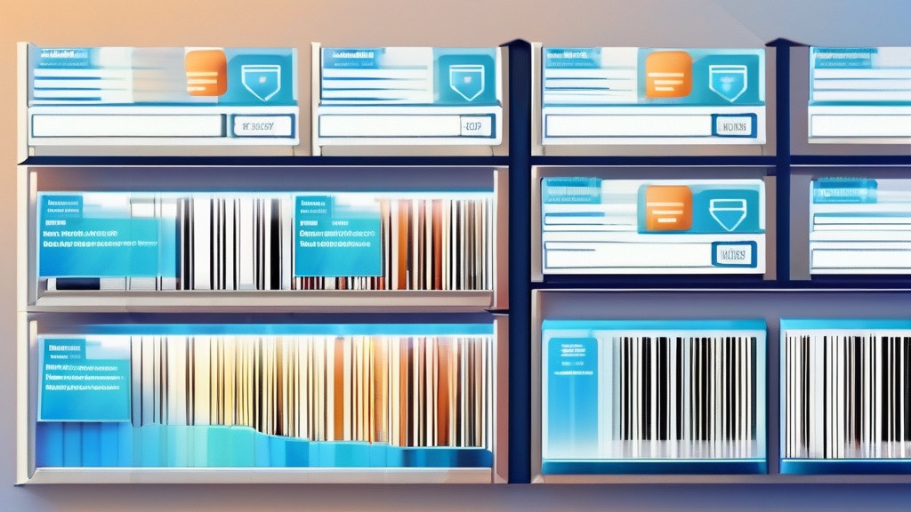 Inventory management software showing barcode label templates