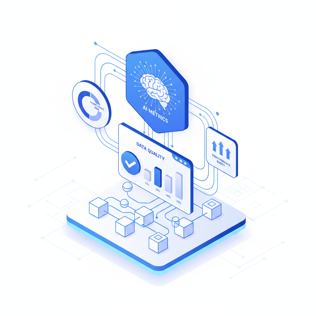 ERP data governance and AI analytics dashboard