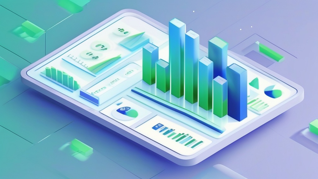Business dashboard showing profit margin improvement with upward green arrow and inventory metrics