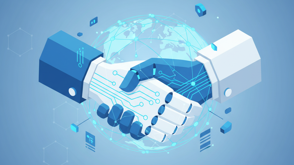 Global technology partnership with digital network connections