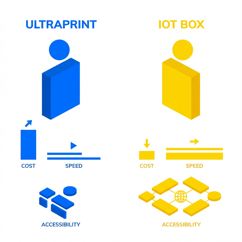 Ultraprint versus IoT box comparison for Odoo