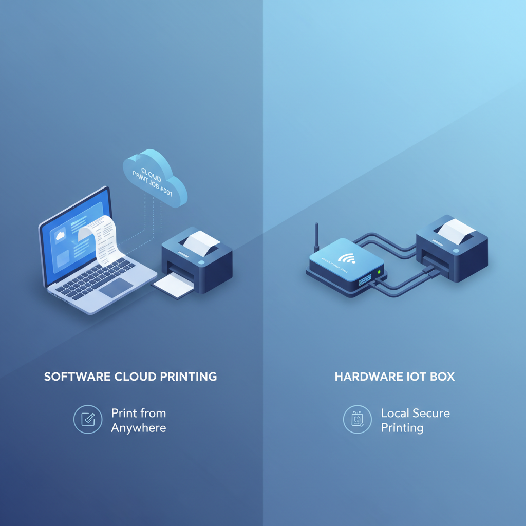 Ultraprint vs IoT Box comparison visual