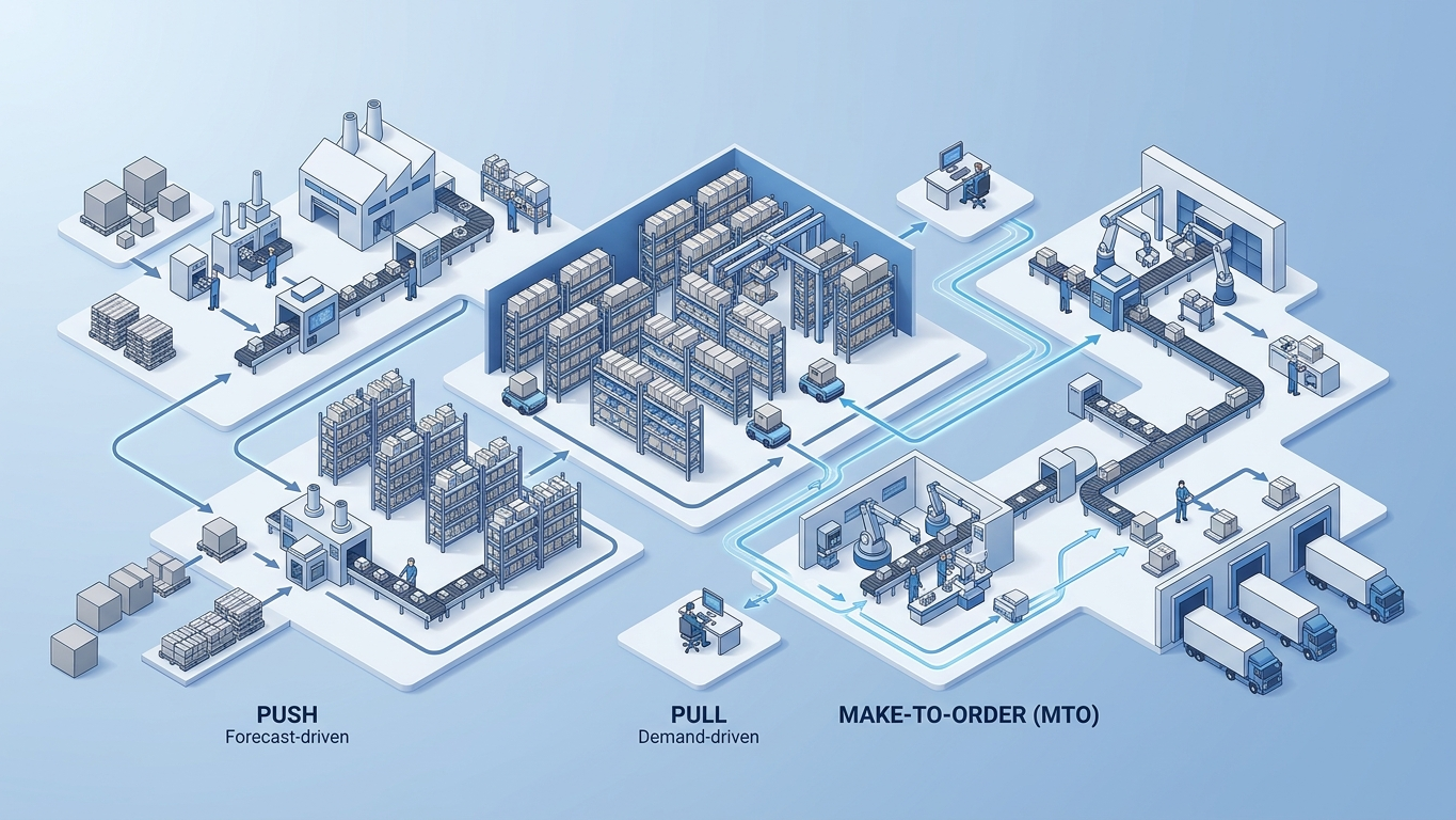 Warehouse with multiple storage zones and locations